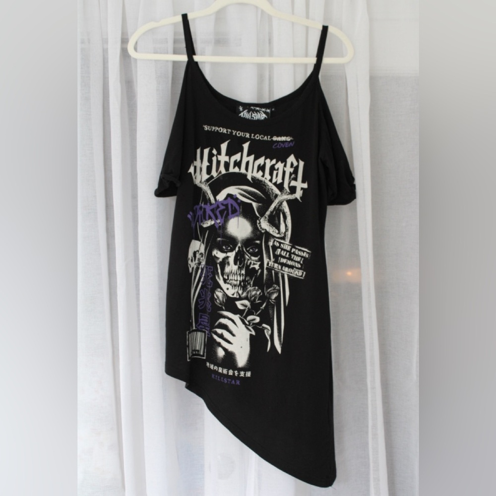 Killstar Black and Purple Graphic Tee Size S